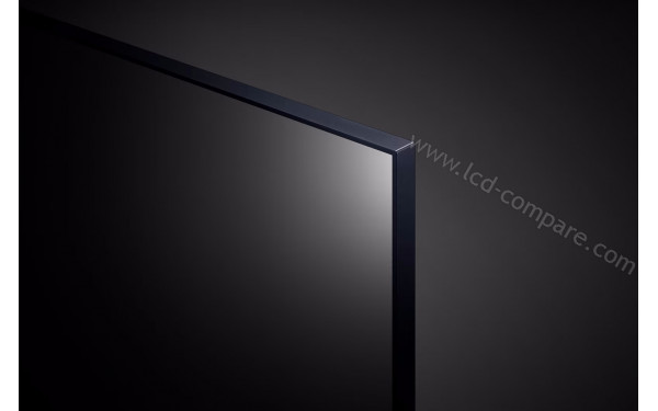 LG 43NANO75 2022 - Zoom sur le coin sup&eacute;rieur droit