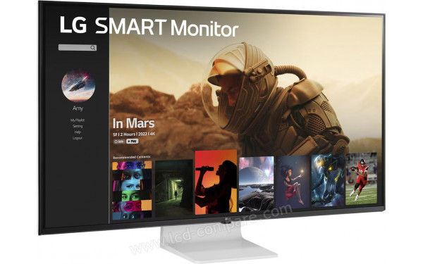 LG 43SQ700S-W - Vue 3/4 gauche