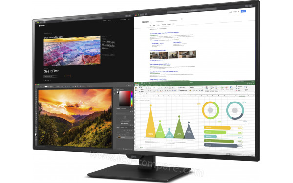 LG 43UN700-B Import EU - Vue 3/4 droite