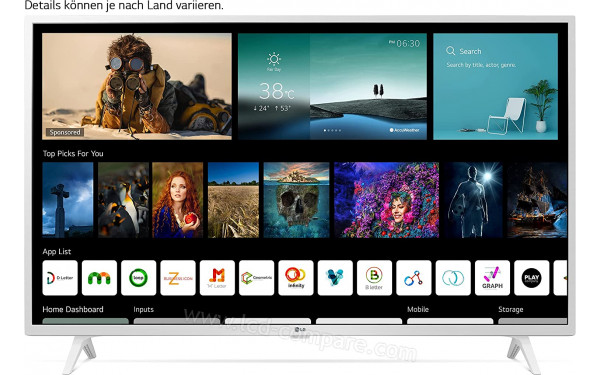 LG 43UP76909 - Interface WebOS