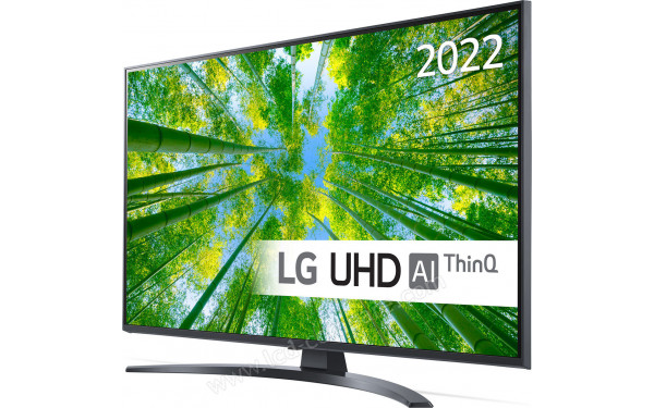 LG 43UQ81003LB - Vue 3/4 droite