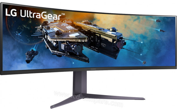 LG 45GR65DC-B - Vue 3/4 gauche