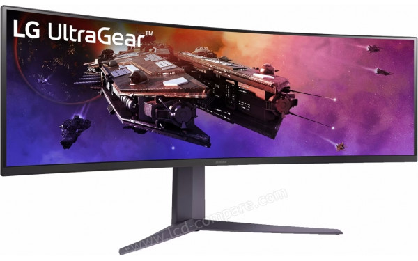 LG 45GR75DC-B - Vue 3/4 gauche