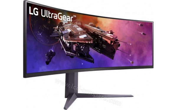 LG 45GR75DC-B - Vue 3/4 gauche