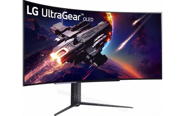 LG 45GR95QE-B - Vue 3/4 gauche