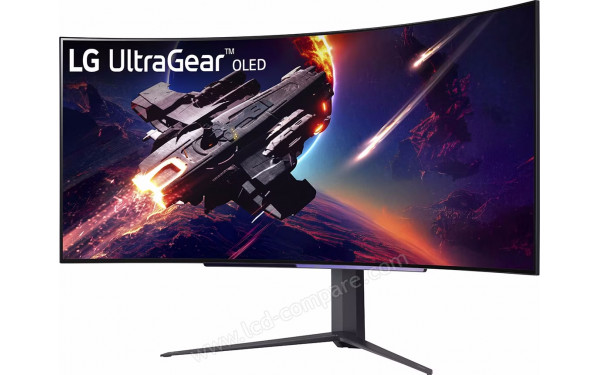 LG 45GR95QE-B - Vue 3/4 droite