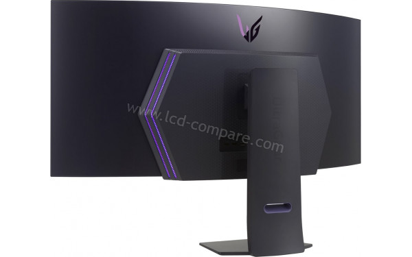 LG 45GS95QE-B - Vue 3/4 arri&egrave;re