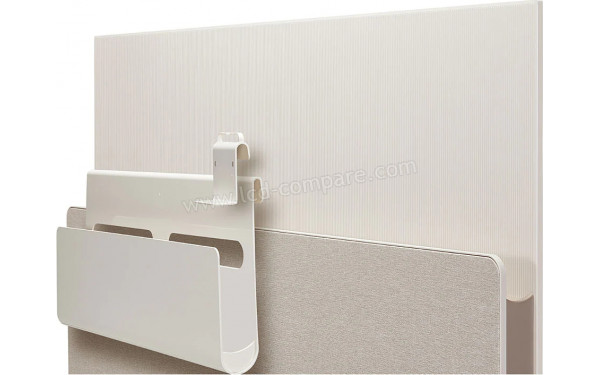 LG 48LX1 - Vue 3/4 arri&egrave;re avec rangements optionnels