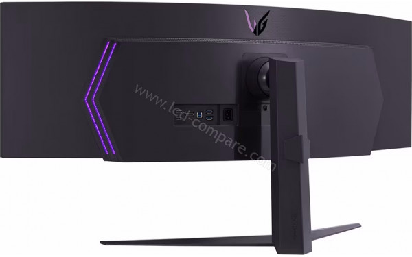 LG 49GR85DC-B - Vue 3/4 arri&egrave;re