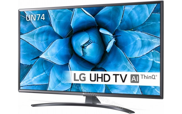 LG 49UN74003LB - Vue 3/4 droite