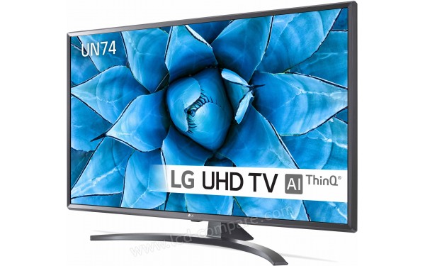LG 49UN74003LB - Vue 3/4 droite