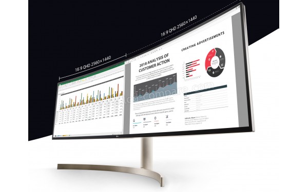 LG 49WL95C-W - Vue en contre-plong&eacute;e