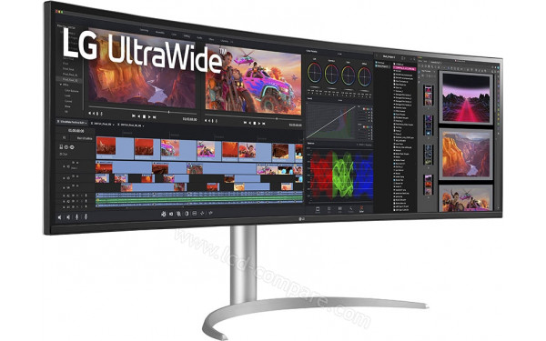 LG 49WQ95C-W.AEK - Vue 3/4 gauche