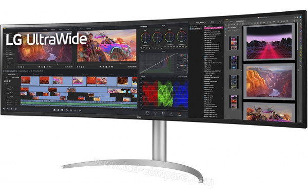 LG 49WQ95C-W - Vue 3/4 droite