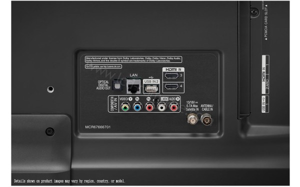 LG 50UM7600 - Connectiques arri&egrave;re
