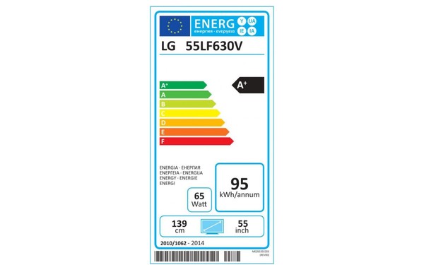 LG 55LF630V - &Eacute;tiquette &eacute;nergie