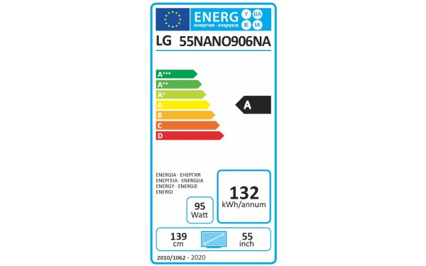 LG 55NANO90 - &Eacute;tiquette &eacute;nergie