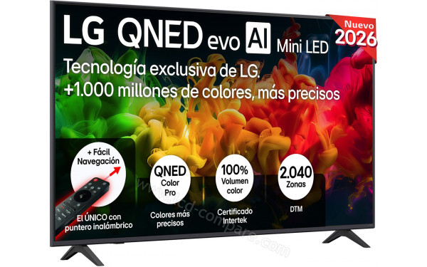 LG 55QNED80B - Vue 3/4 gauche