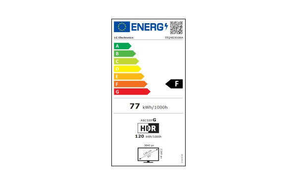 LG 55QNED81B - &Eacute;tiquette &eacute;nergie v2