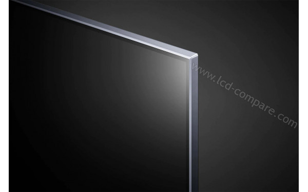 LG 55QNED82 - Zoom sur le coin sup&eacute;rieur droit