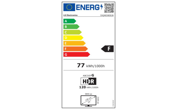 LG 55QNED8EB - &Eacute;tiquette &eacute;nergie v2