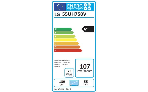 LG 55UH750V - &Eacute;tiquette &eacute;nergie