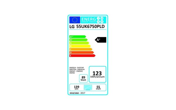 LG 55UK6750 - &Eacute;tiquette &eacute;nergie
