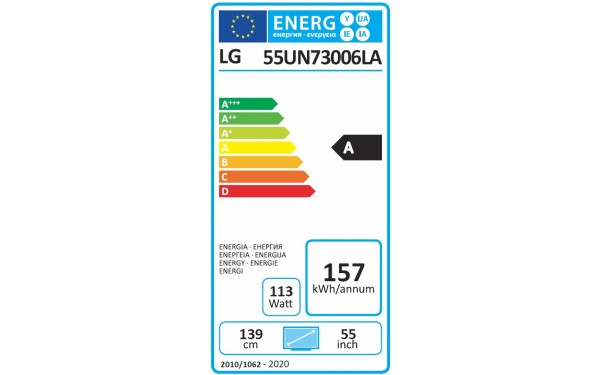 LG 55UN7300 - &Eacute;tiquette &eacute;nergie