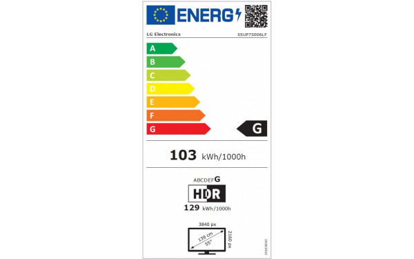 LG 55UP75006LF.API - &Eacute;tiquette &eacute;nergie v2