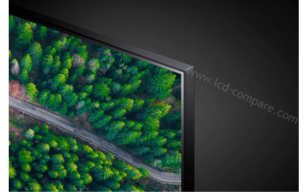 LG 55UP76709 - Zoom sur le coin sup&eacute;rieur droit