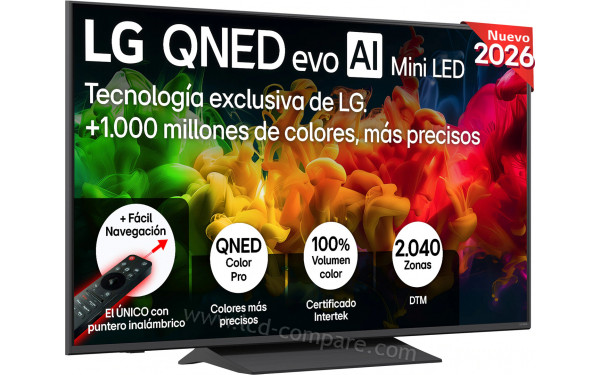 LG 65QNED8EB - Vue 3/4 gauche