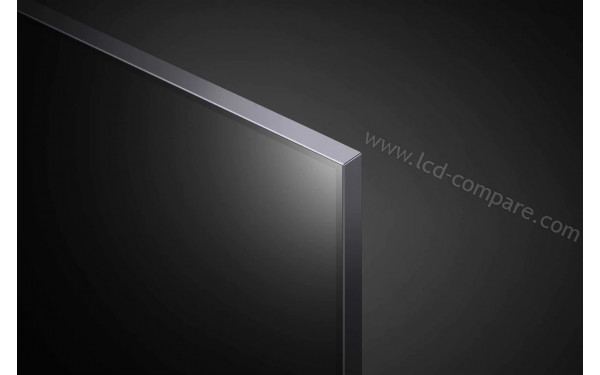 LG 65QNED91 - Zoom sur le coin sup&eacute;rieur droit