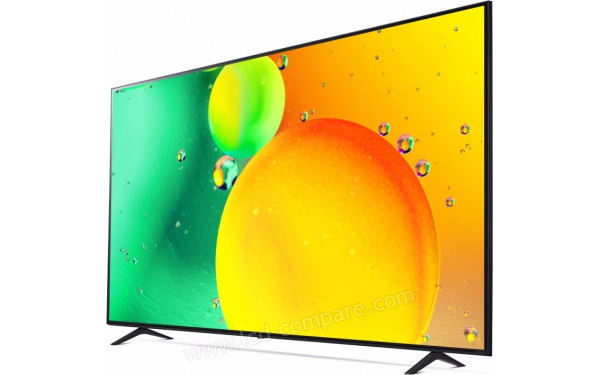 LG 75NANO75 2022 - Vue 3/4 droite