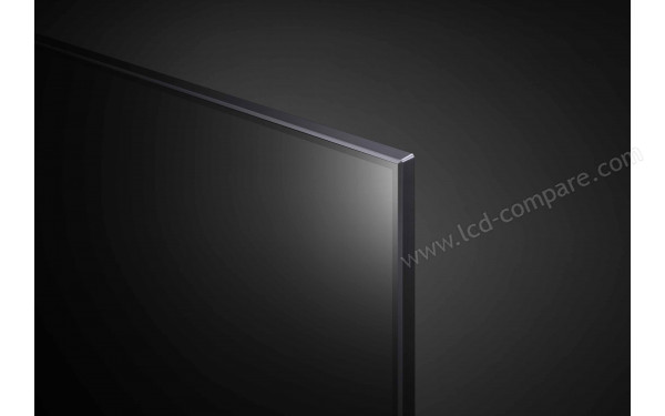 LG 75NANO809PA - Zoom sur le coin sup&eacute;rieur droit