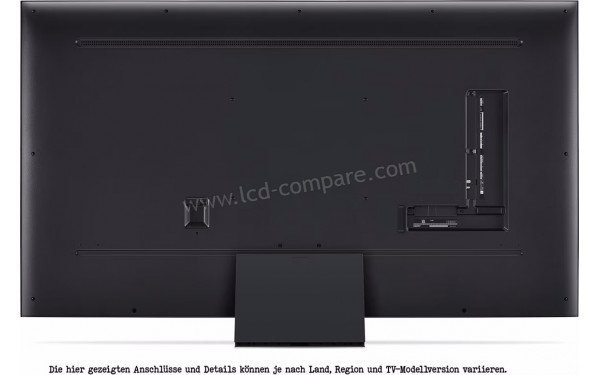 LG 75QNED82 2023 - Vue de l'arri&egrave;re position haute