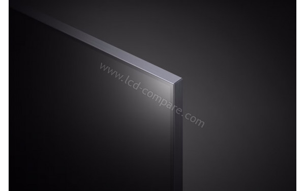 LG 75QNED91 2023 - Zoom sur le coin sup&eacute;rieur droit