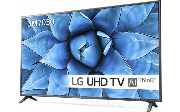 LG 75UM7050 - Vue 3/4 droite