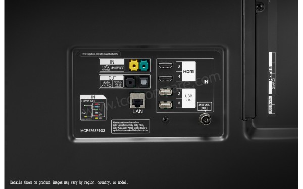 LG 75UM7600 Import EU - Connectiques arri&egrave;re