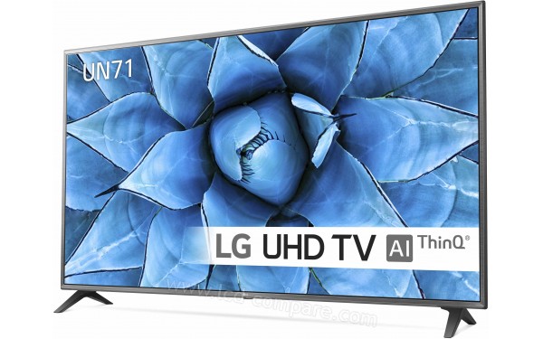 LG 75UN7100 - Vue 3/4 droite