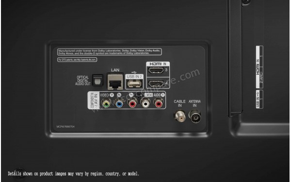 LG 75UN8100 - Connectiques