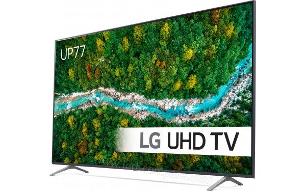 LG 75UP7700 - Vue 3/4 droite