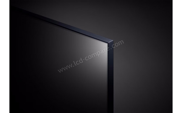 LG 75UT8100 - Zoom sur le coin sup&eacute;rieur droit