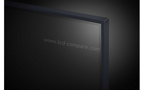 LG 75UT9100 - Zoom sur le coin sup&eacute;rieur droit