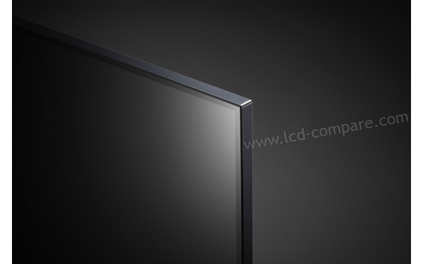 LG 86QNED81 - Zoom sur le coin sup&eacute;rieur droit