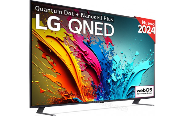 LG 86QNED85 2024 - Vue 3/4 gauche