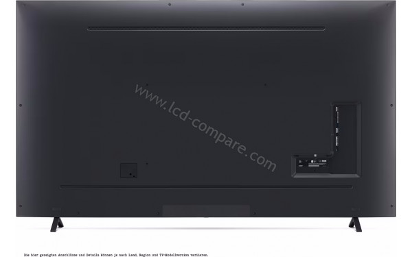 LG 86UR7600 - Vue de l'arri&egrave;re
