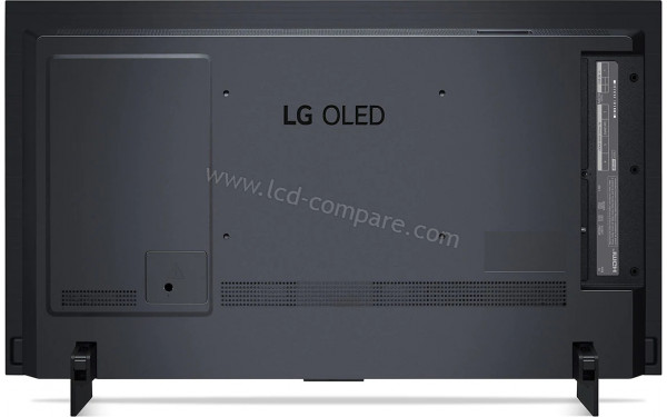 LG OLED42C2 Noir - Vue de l'arri&egrave;re
