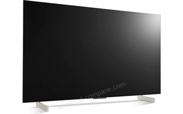 LG OLED42C2 Blanc - Vue 3/4 gauche