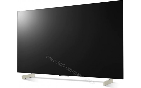 LG OLED42C2 Blanc - Vue 3/4 droite