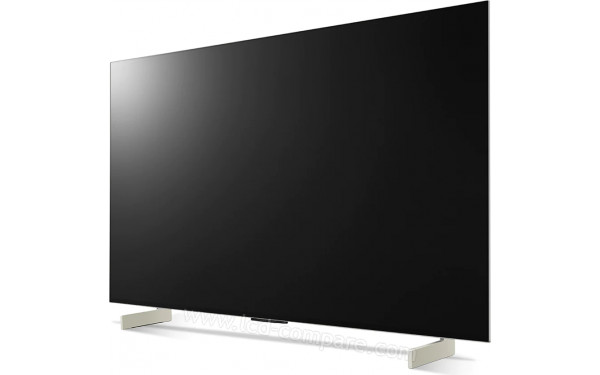 LG OLED42C2 Blanc - Vue 3/4 droite